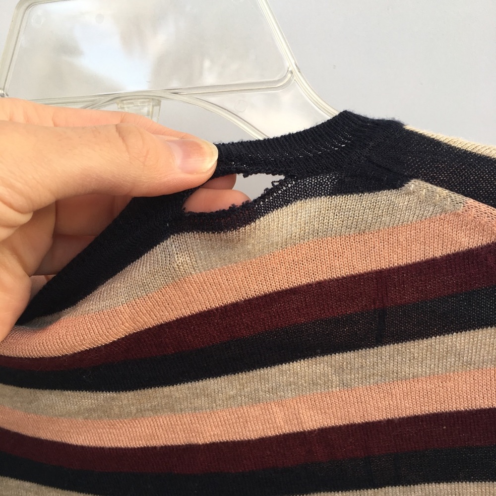Zara Multi Colored Striped Sweater - Picture 4 of 4